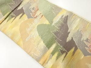 アンティーク　遠山模様織出し袋帯（材料）